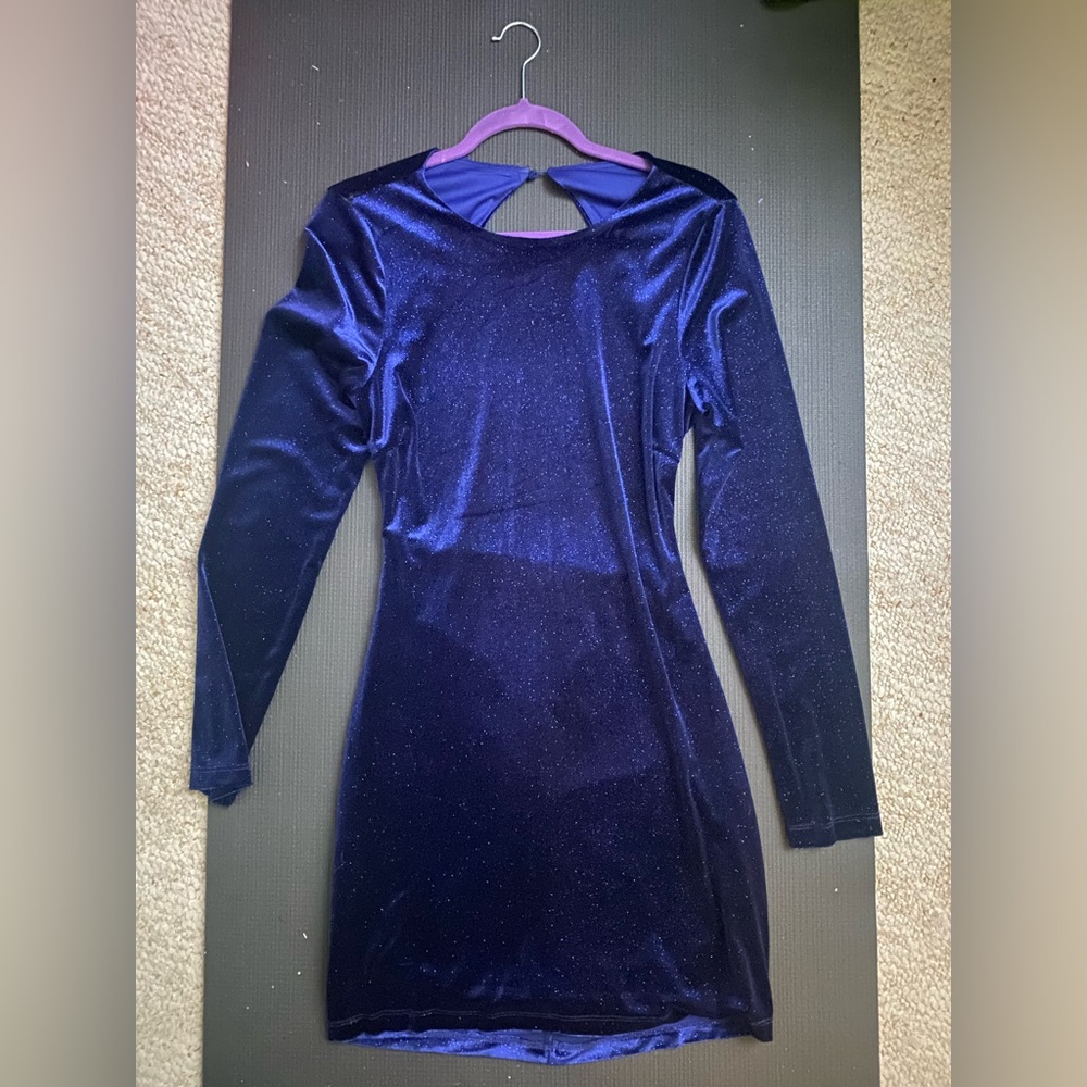 Lulus long sleeve, backless mini dress